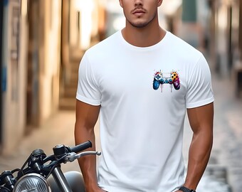 PlayStation Controller White TShirt pocket logo- Gamer/Gaming Enthusiast