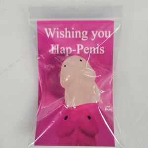 Wishing you Hap-Penis Happiness Adult Novelty Bachelorette Hen Party Favor Gag Gift Ding Ding