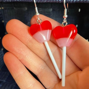 Heart Shape Lollipop Earrings