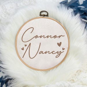 Personalized Embroidered Baby Christmas Ornament: Custom Keepsake