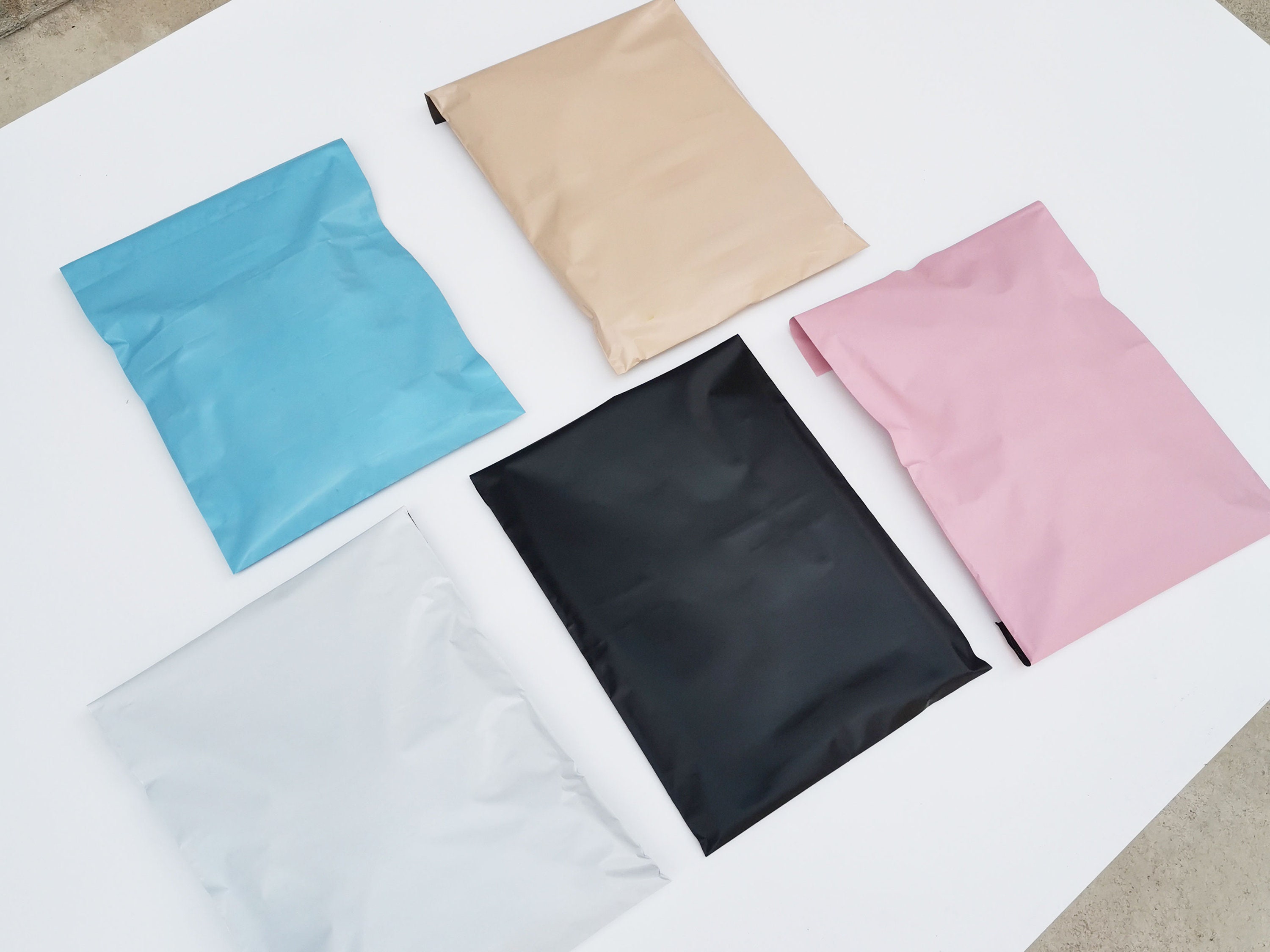 50 Piece Custom With Color Logo Nude Mailing Bag With - Etsy