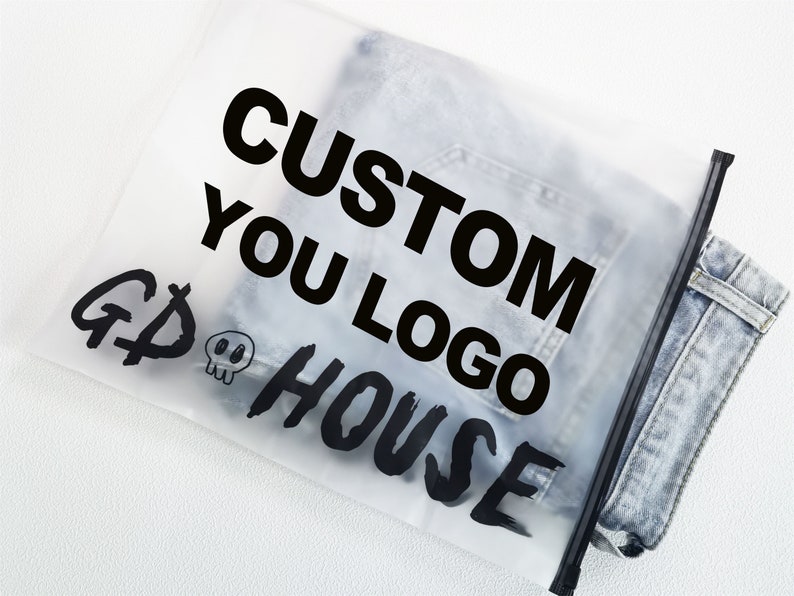 100-150 pcs Custom frosted black zipper bags,clear zipper bags ,custom plastic bags ,high quality zipper bags,zipper bags for clothing image 10