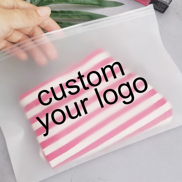 100pcs Custom zipper bag ,zipper bag for clothing ,clear zipper bag,custom zip bags,high quality zipper bags,frosted zipper bags