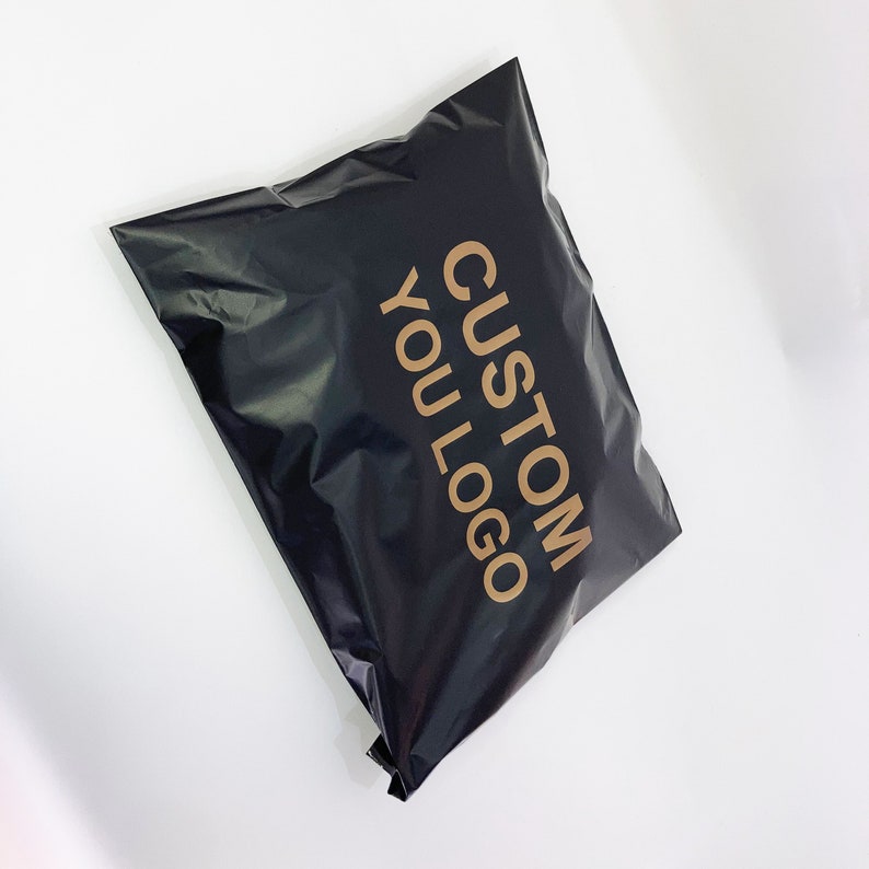 50100pcs Custom Black Mailing Bag, Biodegradable Poly Mailer, Courier Bag, Transport Bag
