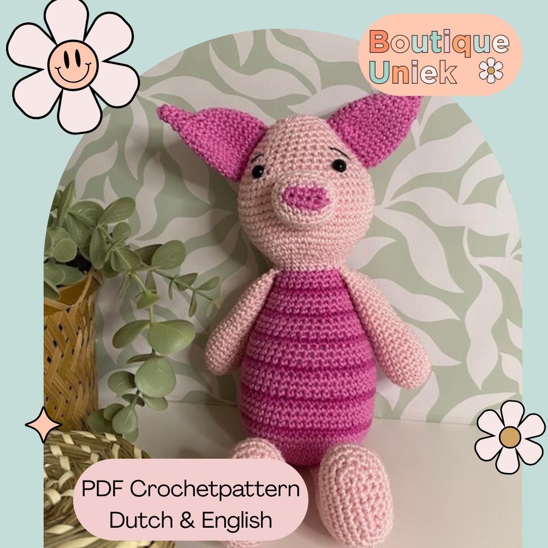 Crochet Pattern Piglet / Crochet Pattern Piglet / Crochet Pattern ...