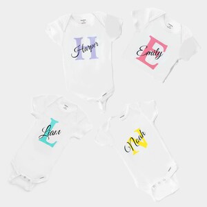 Personalized Baby Name Onesie, Custom Name Onesie,  Baby Shower Gift, Newborn Baby onesie,  personalized bodysuits, custom Baby clothes.