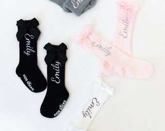 Personalized baby socks, baby shower gift, personalized toddler socks, custom baby socks., personalized gift for baby/toddler girl.