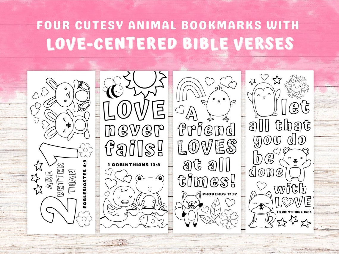 Printable Christian Bookmarks, Color Your Own Bible Verse Bookmark for ...