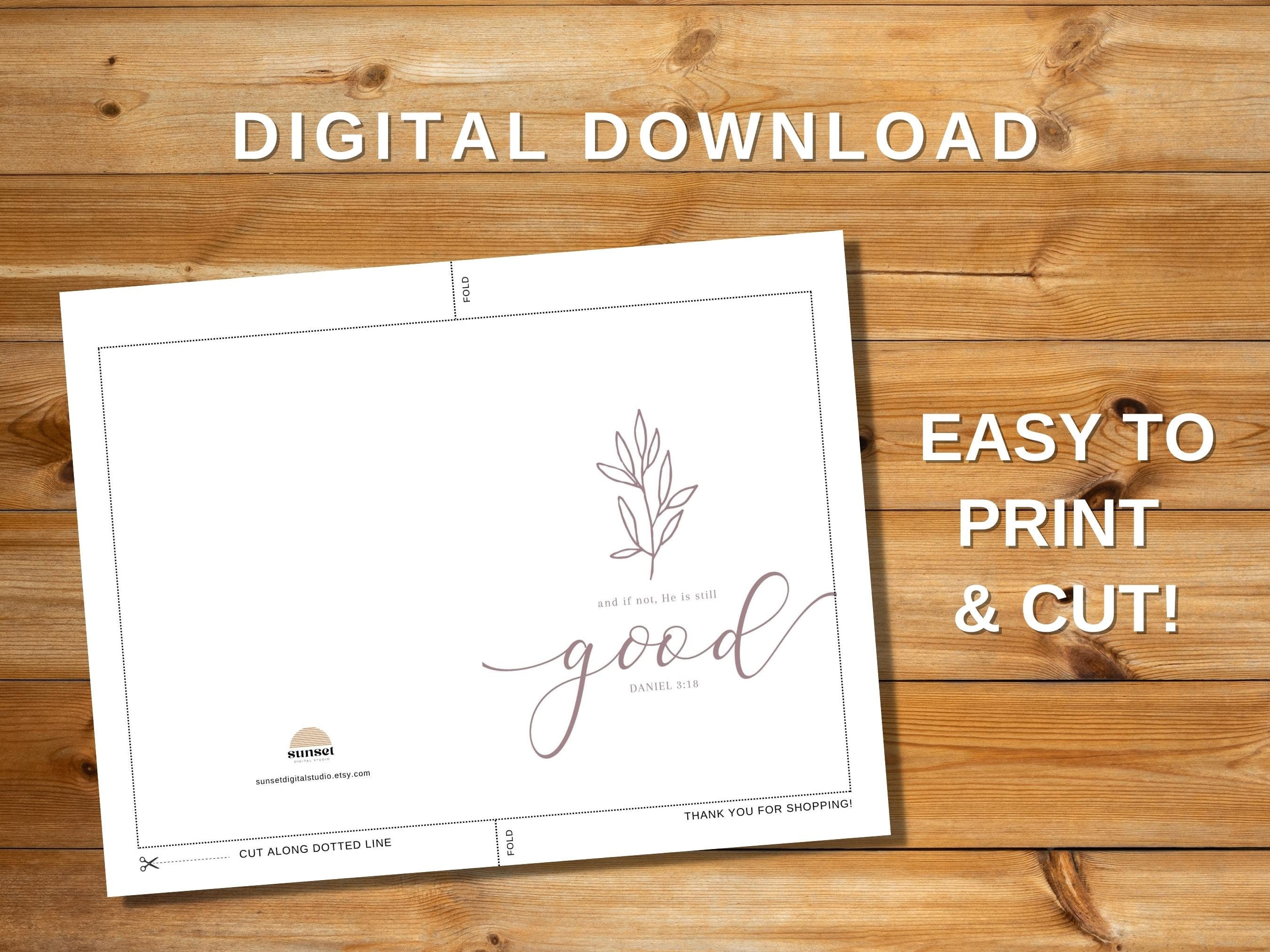 Printable Thinking of You Card Printable Christian Card for - Etsy