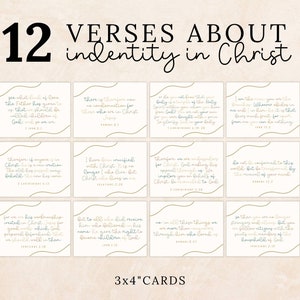60 Printable Bible Verse Cards, Scripture Memorization Card Bundle ...