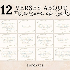 60 Printable Bible Verse Cards, Scripture Memorization Card Bundle ...