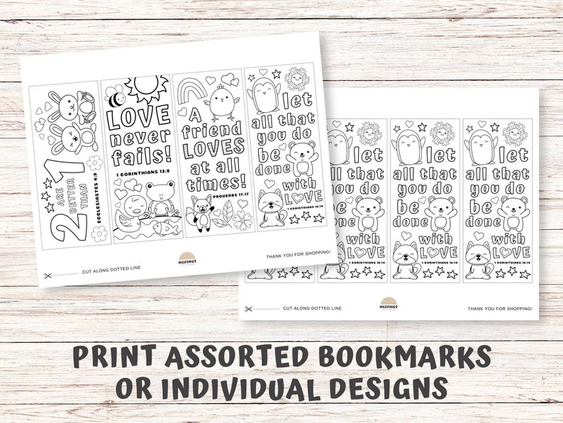 Printable Christian Bookmarks, Color Your Own Bible Verse Bookmark for ...