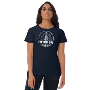 DALLAS | Ewing Oil Company Classic 80&#39;s TV Women&#39;s Short Sleeve T-Shirt