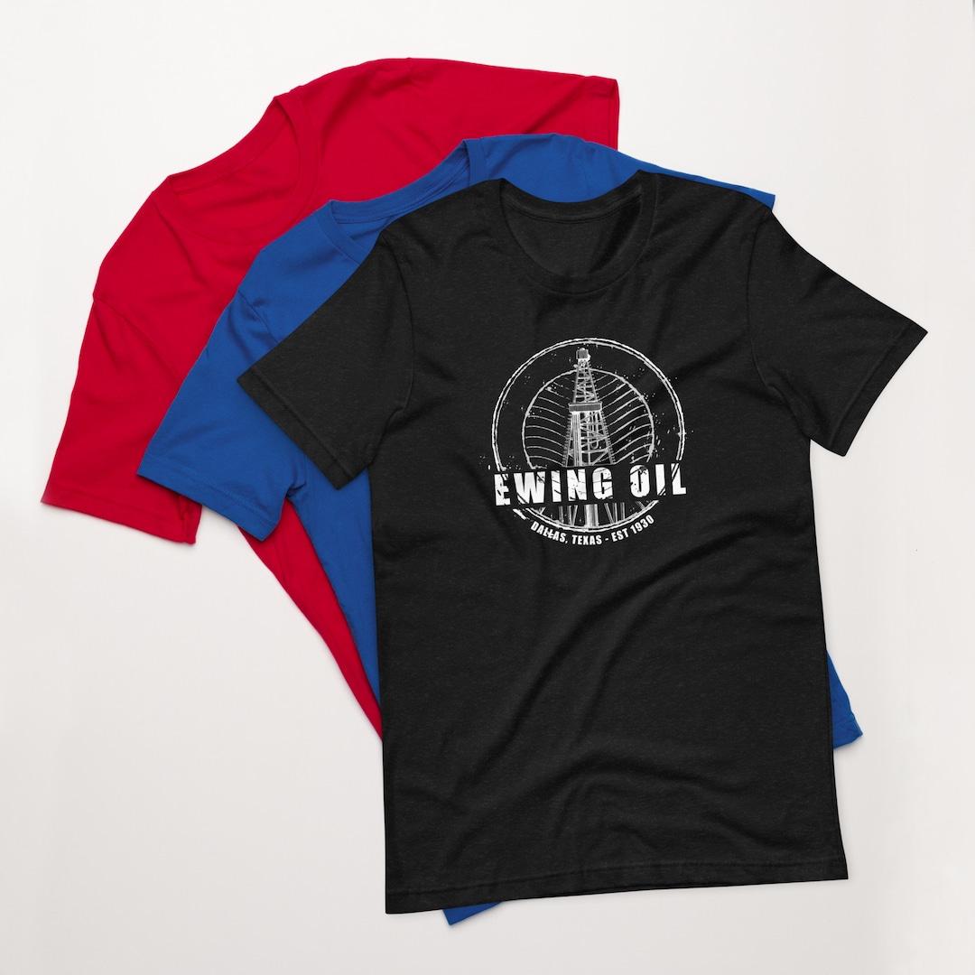 DALLAS Ewing Oil Company Classic 80's TV Tshirt Etsy