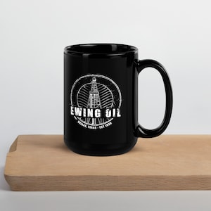 DALLAS | Ewing Oil Classic TV Black Glossy Mug