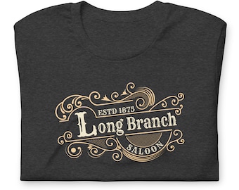 Gunsmoke Long Branch Saloon Retro Western Cowboy Shirt | Vintage Graphic Classic TV Gift for Dad