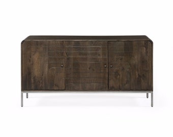 Wood Sideboard \ Retro sideboard \ Media cabinet \ Rustic tv stand \ Reclaimed wood furniture