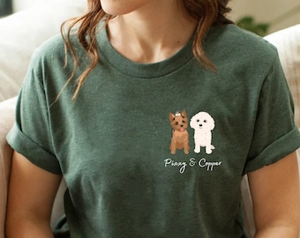 Custom Dog Shirt, Personalized Dog Shirt, Dog Mom Shirt, Dog Dad Shirt, Christmas Gift, Christmas, Mothers Day Gift