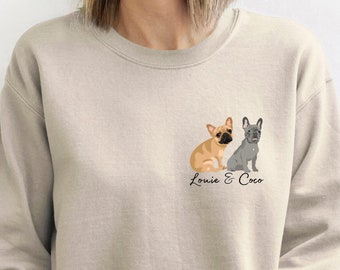 Custom Dog Mom Sweatshirt, Personalized Dog Sweatshirt, Dog Lovers Sweatshirt, Mothers Day Gift