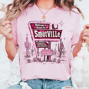 Smutsville T-Shirt, Smut Reader Tee, Smutty Book Comfort Colors, Spicy Book Tee, Funny Reading Shirt, Welcome & Read on Tee, Good Girl Gift