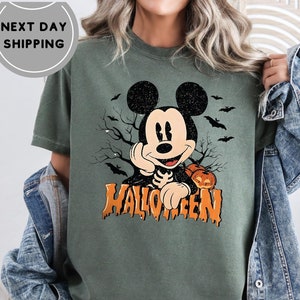 Mickey Halloween Comfort Colors Shirt, Halloween Party Shirt, Disney Halloween Tee, Halloween Comfort Colors Shirt, Mickey Halloween Shirt