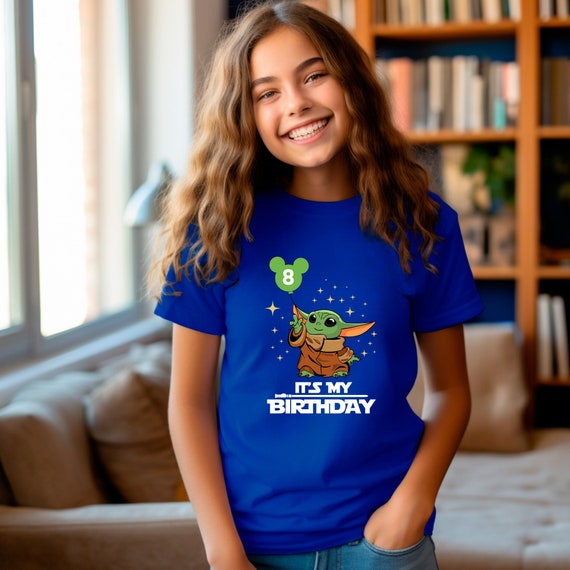 Baby Yoda Birthday T-Shirt, 'Love You I Do', Birthday Party Shirt