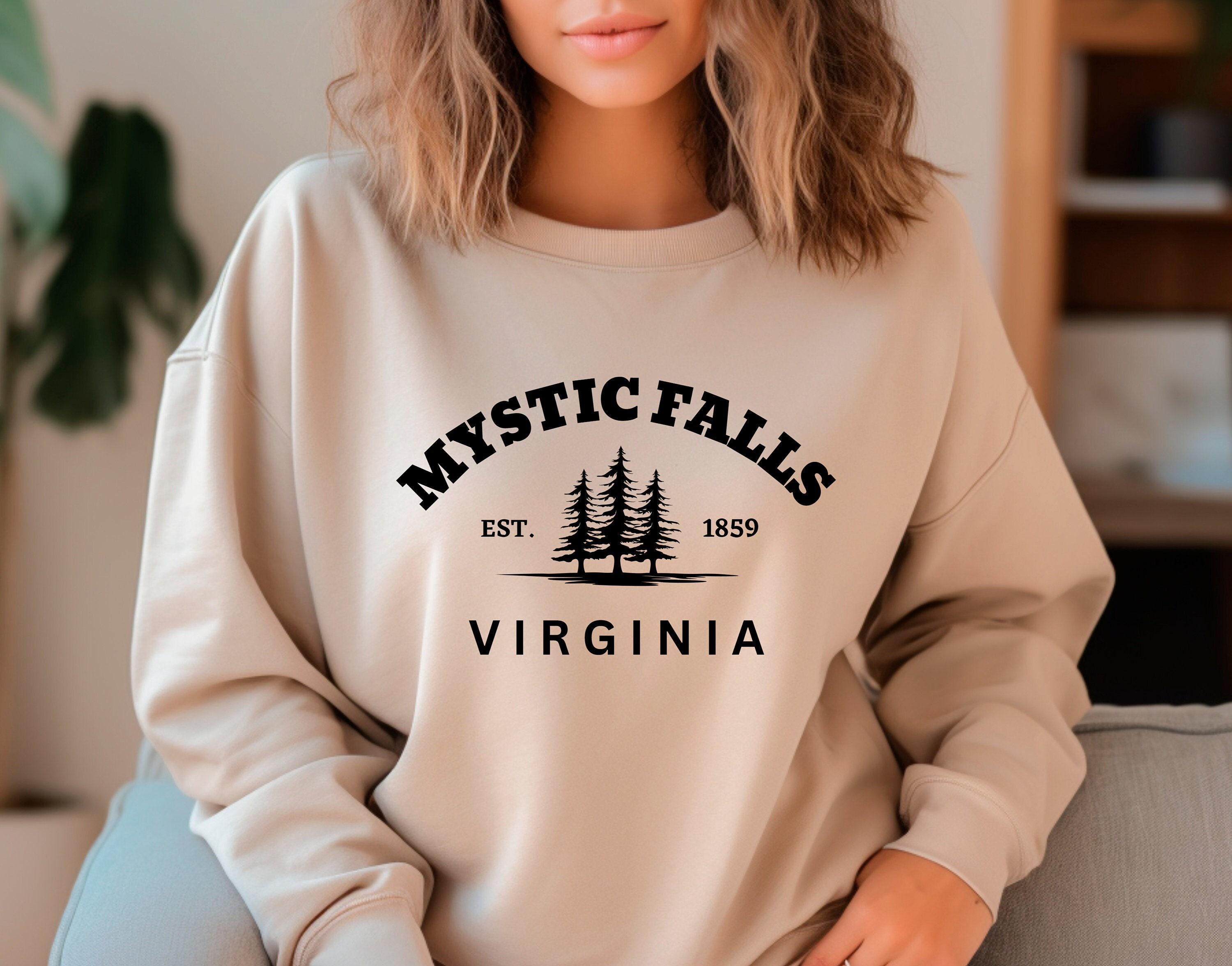 Mystic Falls Sweatshirt, Vampire Diares, Virginia Crewneck, Fall Sweatshirt, Mystic Falls Shirt, Halloween Sweatshirt, Halloween Shirt