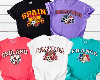 World Cup 2026 Country Teams Shirts, National Football Nations Shirts, World Cup Family Shirts, World Cup United States, World Cup Teams Tee