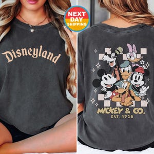 Vintage Mickey & Co 1928 Comfort Colors Shirt, Mickey And Friends Shirt, Retro Disneyland Tee, Disneyworld Shirt, Disney Family Sweatshirt