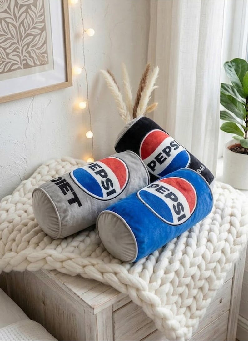 Pepsi Can Pillow, Retro Diet Pepsi Merchandise, Pepsi Home Decor ...