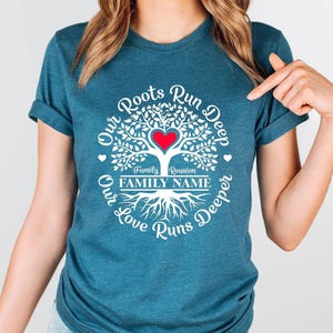 Custom Family Reunion Shirt, Personalized Family Tree Name Tee, Our Roots Run Deep Shirt, Matching Family Reunion Gifts