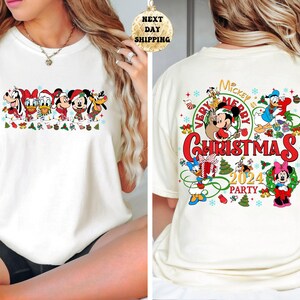 Comfort Colors® Mickey and Friends Christmas Shirt, Retro Disney Christmas Shirt, Disney Christmas Shirt, Disney Trip, Disney Family Shirt