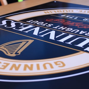Hand painted Guinness aluminum tin sign - Sign Painting