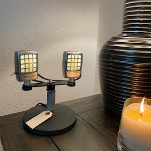 BattleStation Lighting Signature Exclusive Vintage Electro Voice 915 &#39;TWINS&#39; on Desktop stand L.E.D. Desk lamp