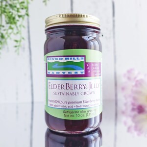 American Elderberry Jelly + River Hills Harvest + Sambucus canadensis Elderberries + USA Grown & Made