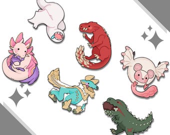 Monster Hunter sticker khezu rathalos deviljho paolumu odogaron mizutsune zinogre 2.5in