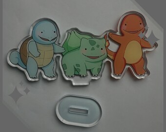 Acrylic Standee Pokemon starters