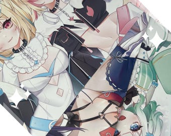 Vtuber Art Prints 6x9 Shylily PorcelainMaid Michimochievee Fuwamoco Mint Fantome