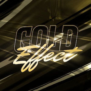 Gold Text Effect, 3D Text, text effect, styles, photoshop
