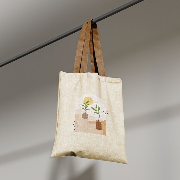 Tote Bag Design SVG PNG - Shopping Bag Gift - Custom Digital Design