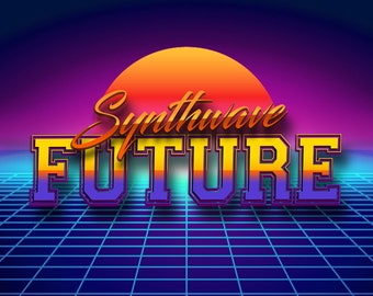 Retrowave Vaporwave Neon Text Effect, 3D Text, text effect, styles, photoshop, Ladies Night, Neon, Synthwave text effect, Futuristic