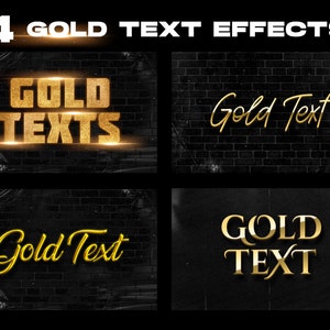 Gold Text Effect, 3D Text, text effect, styles, photoshop