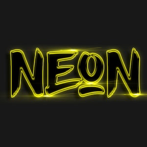Neon Text Effect Style