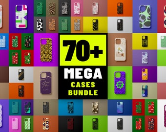 Phone Case Designs Mega Bundle | Retro Phone Case | Sublimation Phone Case Bundle | iPhone Sublimation Design