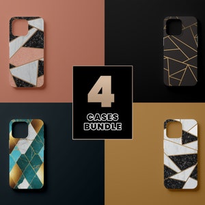 Gold Telefon Hülle Designs | Retro-Telefon-Kasten SVG | Sublimations-Handyhüllen-Set | iPhone Sublimationsdesign | PNG