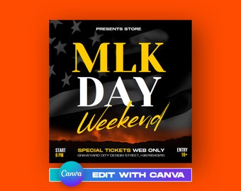 MLK Day Martin Luther King His Dream is My Dream, Digital Download, MLK Day Flyer, Martin Luther King Poster, MLK Day Weekend Flyer