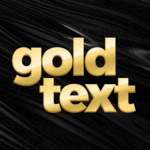 Gold Text Effect, 3D Text, text effect, styles, photoshop