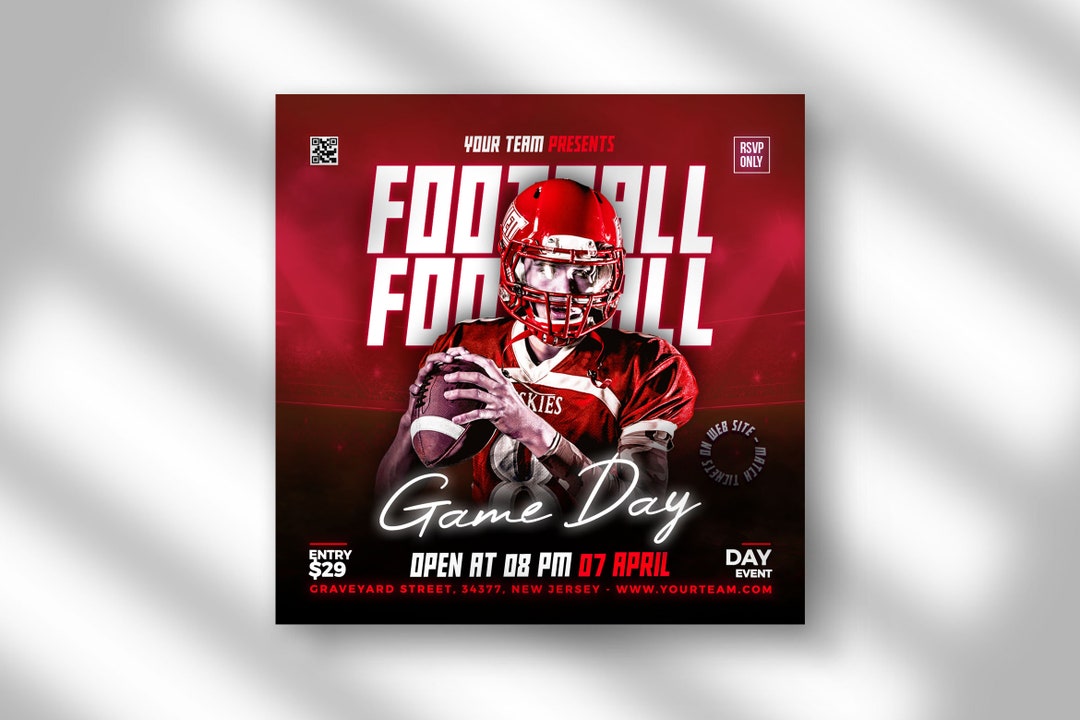 EDITABLE Football Template, Soccer Flyer, Sport Invite Flyer, Flyer EDITABLE Football Template, Soccer Flyer, Sport Invite Flyer, Flyer