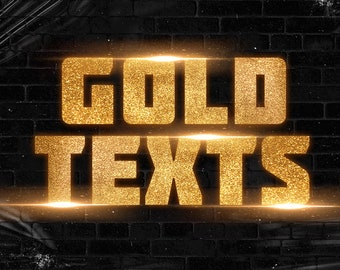 Gold Text Effect, 3D Text, text effect, styles, photoshop