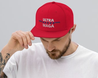 Sombrero Ultra Maga Snapback, Sombrero Trump Maga 2024, Sombrero Patriótico Trump, Gorra de Camionero Republicano